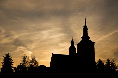 Klasztor Bernardynów nocą, fot. Tadeusz Poźniak